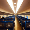 日曜日の朝8時台に東京を発った「こだま639号」N700系車内。公衆無線LANも利用できる