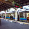 伊豆急線と伊東線が接続する伊東駅