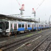 運行系統別の利用者は仙石東北ライン（写真）が仙石線電車を上回った。