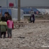 シリア国内の避難民キャンプの子どもたち