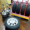 海ほたるPAで9月25日に実施された「タイヤ安全点検」啓発イベント