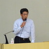 中央大学後楽園キャンパスで出張授業を行った、マツダの小飼雅道社長