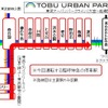 臨時特急『きりふり267号』の運行区間（赤線）と停車駅（赤枠）。浅草～運河間を直通する臨時特急の運行は今回が初めてという。