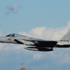 F-15戦闘機は小松基地所属のもの。帰投時にローパスを披露。