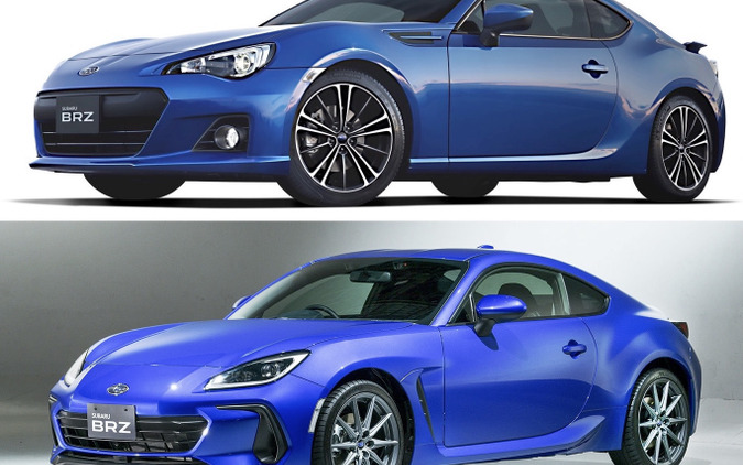 【スバル BRZ 新型】先代と並べると---ここが変わった 画像