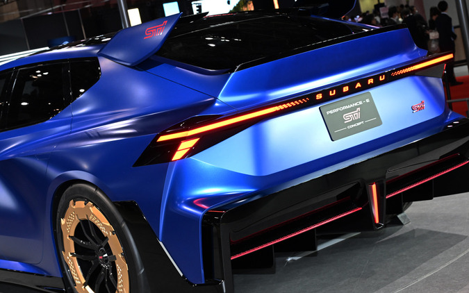 スバル製スーパーカー登場！「パフォーマンスE STIコンセプト」に盛り込まれた新技術と、伝統への敬意…ジャパンモビリティショー2025 画像