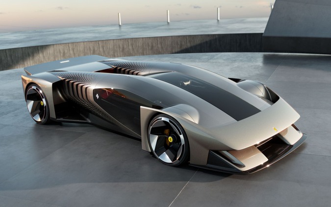 フェラーリ初のデジタルハイパーカー『F76』、将来のデザイン先取り…ル・マン3連覇を祝う 画像