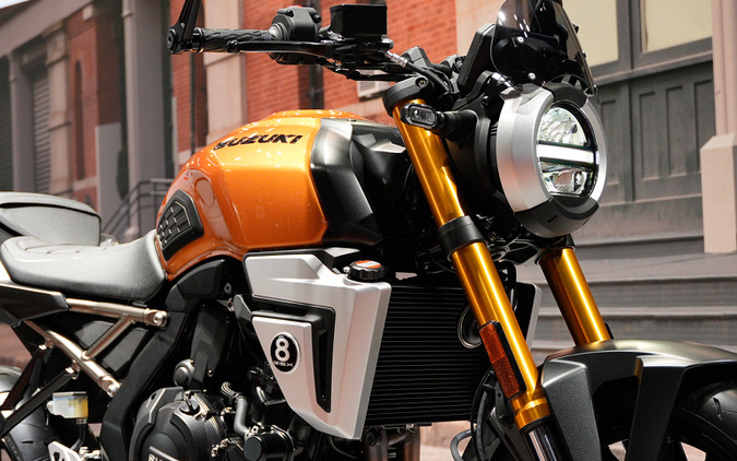 待望の日本仕様が公開！ オレンジに光るスズキの新型ネオレトロバイク『GSX-8T』をチェック！…ジャパンモビリティショー2025 画像