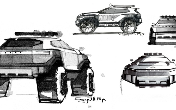 ヒョンデ、 極限のオフロードSUV『CRATER』予告…ロサンゼルスモーターショー2025でデビューへ 画像