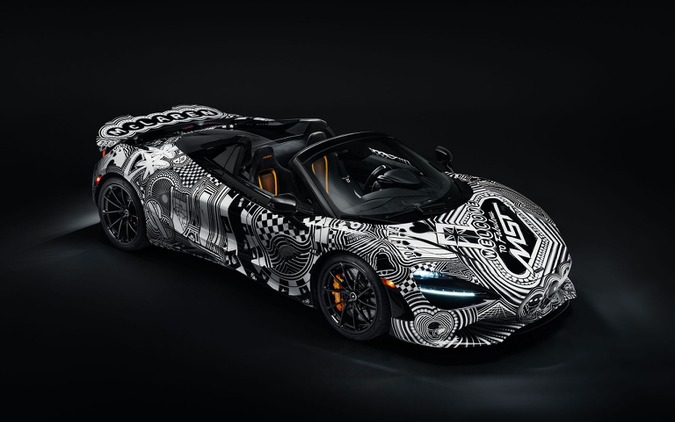 マクラーレン『750S』、1台限りの「プロジェクトViva」発表…ラスベガスの夜景をモノクロで表現 画像