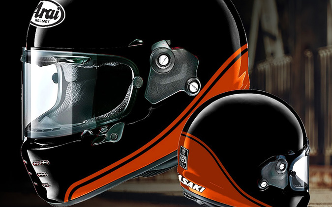 火の玉グラフィック採用！ アライとカワサキがコラボ、『Z900RS SE』モデルのヘルメットを予約開始 画像