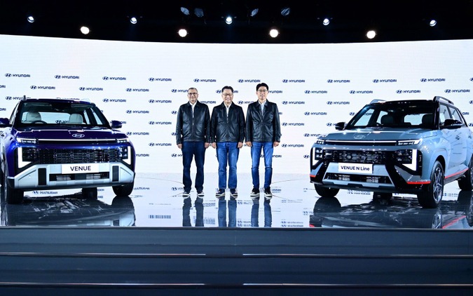 ヒョンデの小型SUV『VENUE』に新型、インドで世界デビュー…約135万円から 画像