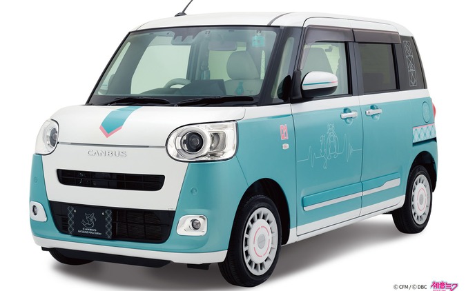 ダイハツ『ムーヴキャンバス』、初音ミクとコラボ…用品パッケージ「ミクキャンバス2」発売へ 画像