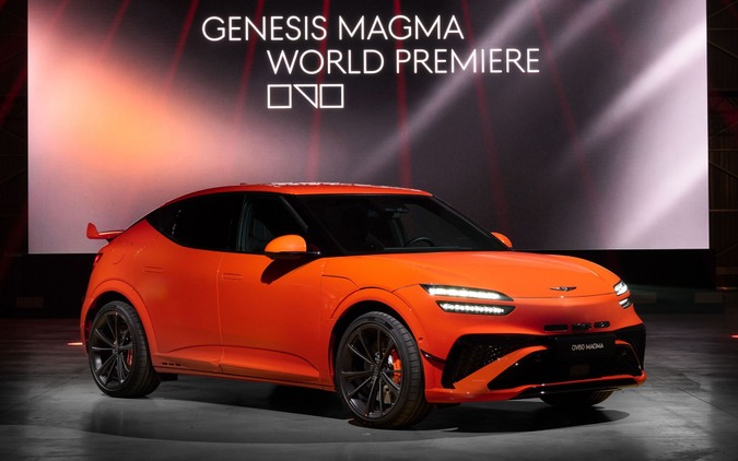 ヒョンデ「ジェネシス」初の高性能市販車、『GV60マグマ』発表…650馬力のEVに 画像