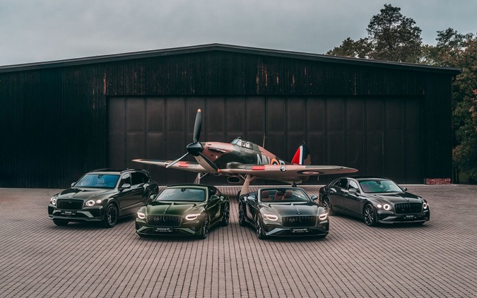 ベントレー、英空軍所属のチェコ飛行士を称える4台の「スコードロン・コレクション」発表…機体の塗装を再現 画像