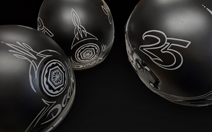 アライ×DEEN×VEATON、世界25個限定の特別ヘルメット、台湾で発売…家紋デザインで安全祈願 画像