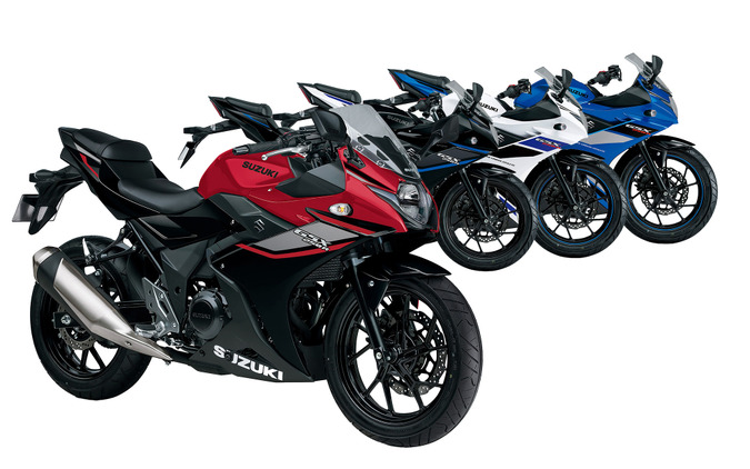 スズキの人気スポーツバイク『GSX250R』がカラー変更、“赤メタ”に注目！ 価格は据え置きで63万5800円から 画像