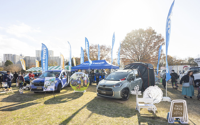 トーヨータイヤのホワイトレターが大人気！ 犬連れユーザーのタイヤ選び最前線…Sippo Festa2025 画像