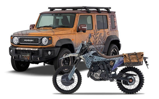 スズキは『モンスターハンター』とコラボ！『ジムニーノマド』＆『DR-Z4S』カスタムほか、計9台を出展…東京オートサロン2026 画像
