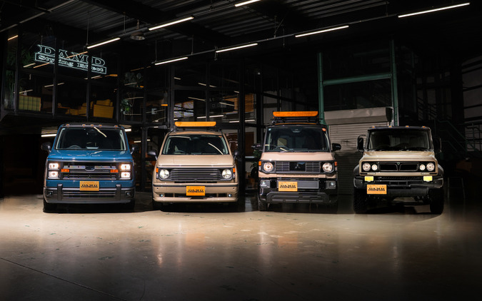 ダムド、レトロな新作カスタムカー4台を展示へ！『ジムニーノマド』向け新作パーツの先行予約も…東京オートサロン2026 画像