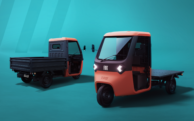 フィアットの電動三輪商用車『TRIS』、欧州デビューへ…ブリュッセルモーターショー2026 画像