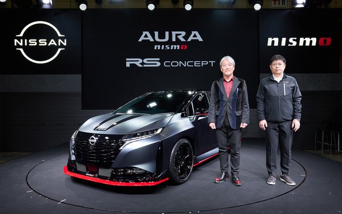 なぜ『オーラNISMO』がベースなのか？ 強引にエクストレイルのe-POWERを搭載した、日産最小のスーパーカー…東京オートサロン2026 画像