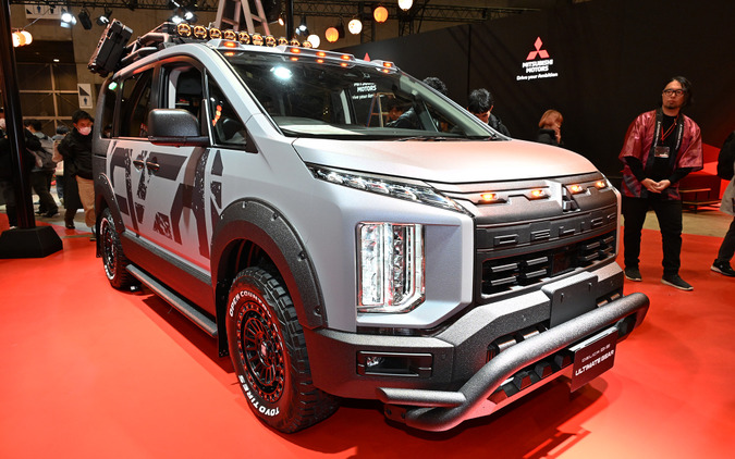 三菱「デリカ祭り」＆新型公開に大反響！ 東京オートサロンで「1番尖ってた」「もっとやれ」などSNSでもファン注目 画像