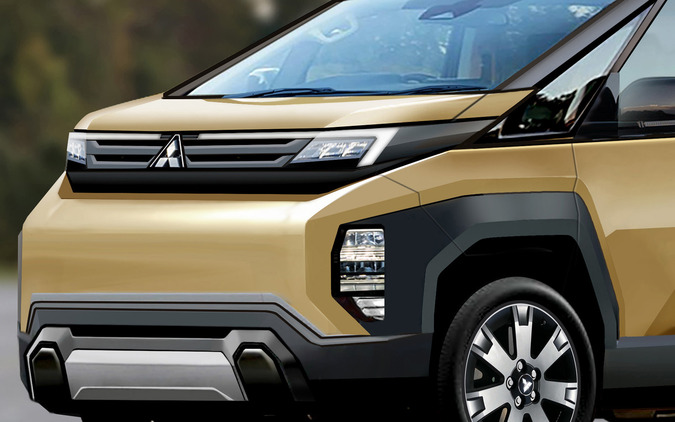 三菱 デリカD：5 販売好調の裏で、次期型『D：6』の開発着々…最終デザインをプレビュー 画像