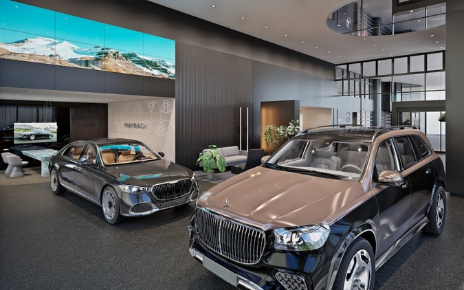 超ラグジュアリーな空間で商談を、日本初の「マイバッハラウンジ」神戸にオープン 画像