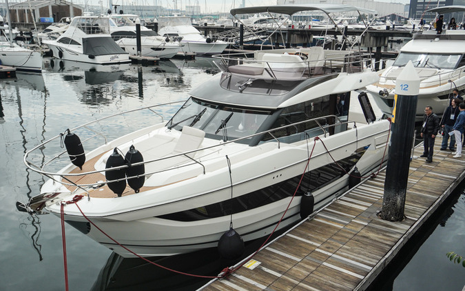 価格は2.3億円！ 高級クルーザー『PRESTIGE F4.3』をヤマハが日本初公開…「ボートショー2026」に新製品ずらり 画像