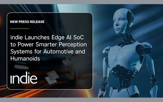 次世代エッジAI SoC「iND881」発表、車載・ロボット向けスマートカメラを強化…米indie 画像