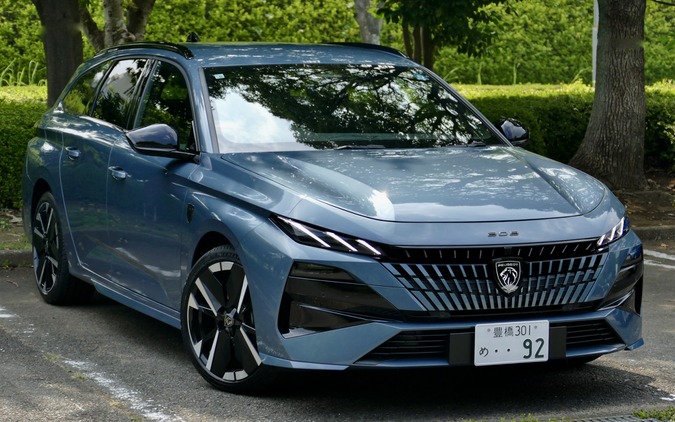 【プジョー 308SW GTハイブリッド 新型試乗】“新顔”になってスッキリ、ワゴンながら走りの良さに感心…島崎七生人 画像