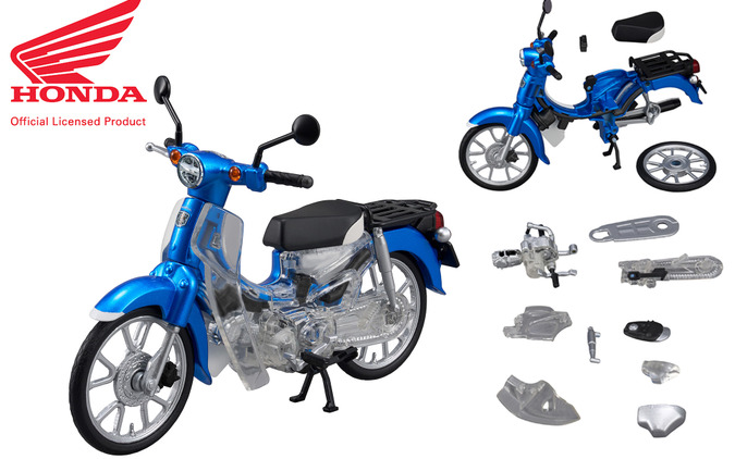 ホンダ『スーパーカブ110』が12分の1スケールの「解体組み立てパズル」に 画像