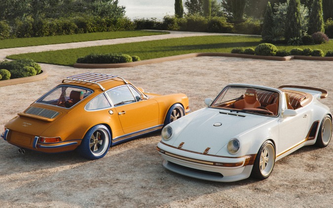 ルイ・ヴィトンとシンガー、特別なポルシェ『911』2台を公開…両社史上初のコ・ブランディング製品 画像