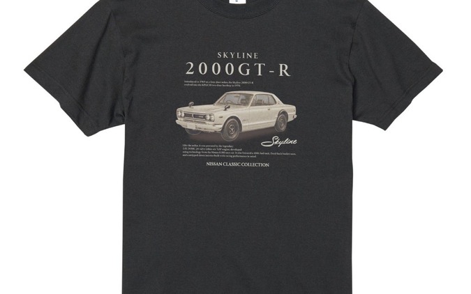 名車「日産スカイライン 2000GT-R」、デザインTシャツ予約開始…CAMSHOP.JP 画像
