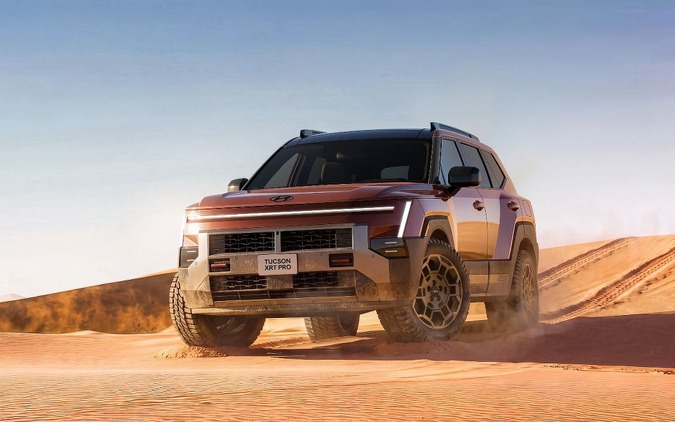 ヒョンデの主力SUV『ツーソン』、新型を世界初公開…第5世代は次世代ハイブリッドやAIアシスタント搭載 画像