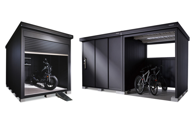 バイクの収納もスタイリッシュに、「ブラック物置」2つの新モデルが発売 画像