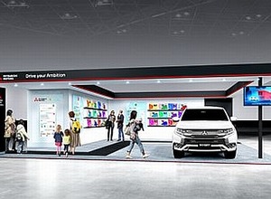 「エコプロ2018」の三菱自動車ブースデザイン