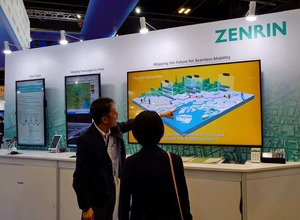 ITS世界会議2019に出展したゼンリンのコーナー