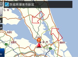 広域地図における探索道路の比較：新データ