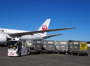 成田空港敷地内で実施された自動運転EV貨物けん引車の実証実験