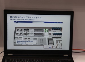 バッテリー工場のプロセスに応じたラインをシミュレーターによって設計できる