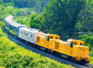 北海道ツアーでの『THE ROYAL EXPRESS』。四国ツアーでも機関車牽引となる。