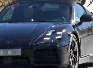 ポルシェ ボクスター EV プロトタイプ（スクープ写真）