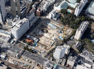 （仮称）品川駅西口地区A地区新築計画：計画敷地（2024年2月9日時点）