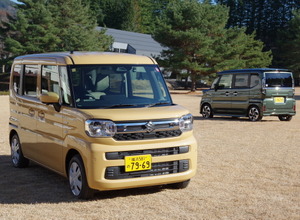 2023年度「軽」新車販売、 ダイハツを抜きスズキが18年ぶり首位に。写真はスズキスペーシア