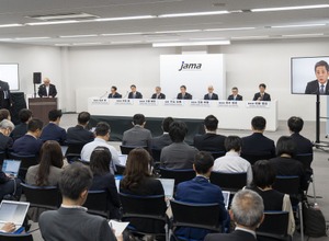 自工会の記者会見（5月23日）
