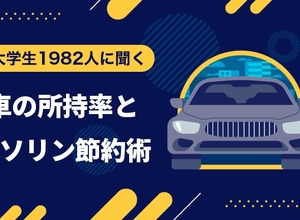 車の所有率とガソリン節約率