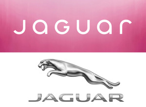 ジャガーの新ロゴ（上）と旧ロゴ（下）、どっちがいい？