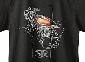 車体デザイナーが描く「デザインTシャツ」。写真は「デザインTシャツ SR」